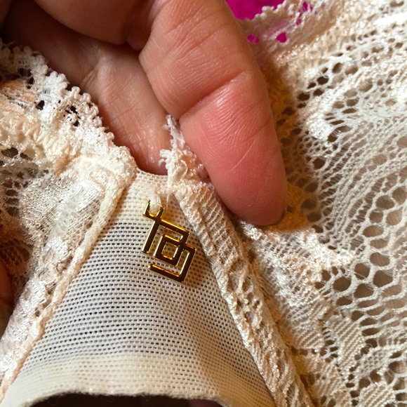 💝- ThirdLove sz 36E (DD) Cream Lace Contour Plunge Bra - Picture 3 of 7